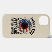 Dankjewel Veteranen Zonnebloem Militaire Veteranen Case-Mate iPhone Case (Achterkant (horizontaal))