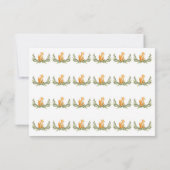 Dankjewel voor de babyborrel voor jongen Zoete Vos Bedankkaart (Achterkant)