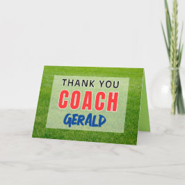 Dankjewel voor de sportcoach aankondiging