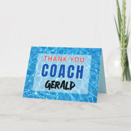 Dankjewel voor de zwemcoach aankondiging