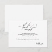 Dankjewel voor een verpleegster bedankkaart (Voorkant / Achterkant)