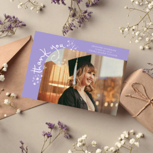 Dankjewel voor eindexamenfoto Lilac Aankondiging