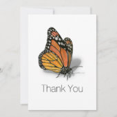 Dankjewel voor Monarch Vlinder Bedankkaart (Voorkant)