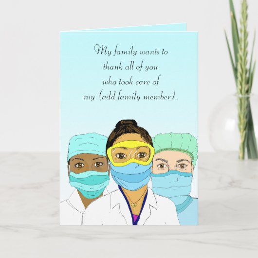 Dankjewel voor zorgverleners kaart (Voorkant)