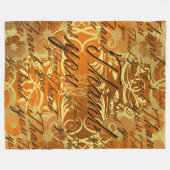 dankjewel+you, typografie, tekst, doopvont, het sc fleece deken (Voorkant (Horizontaal))