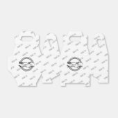 Dankjewel zegel en bloeiende afhaaldoos bedankdoosjes (Uitgevouwen)