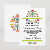 Dankjewelings Huwelijksfeest Lime Mexicaanse kaart (Voorkant / Achterkant)