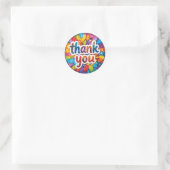 dankjewelingssticker ronde sticker (Tas)