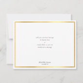 DANKJEWELKAART moderne strakke blok koraal roze go Bedankkaart (Achterkant)