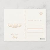 Dankjewelkaart voor bruidsbruiloft in wilde bloeme briefkaart (Achterkant)