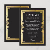 Dankjewels 1920s Trouwfeest Kaarten (Voorkant / Achterkant)