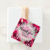 Dankjeweltekst Aquarel Bloemen Bedankjes Labels (In situ)