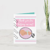 Dankkaart Baby voor Doulas, Verloskundigen, & Verp Bedankkaart (Voorkant)