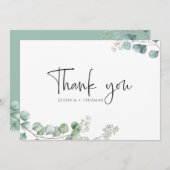 Dankkaart Bedankkaart (Voorkant / Achterkant)