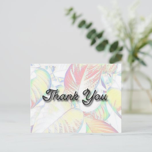 Dankkaart Briefkaart (Staand voorkant)