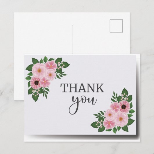 Dankkaart Briefkaart (Voorkant / Achterkant)