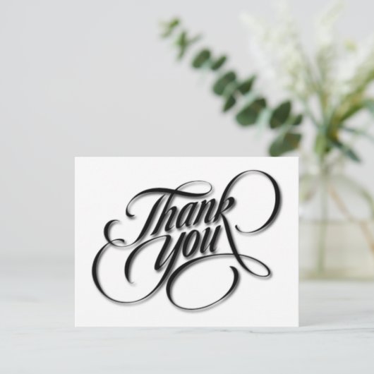 dankkaart briefkaart (Staand voorkant)