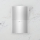 Dankkaart Diamond Zilver & Zwart Bedankkaart (Binnen)