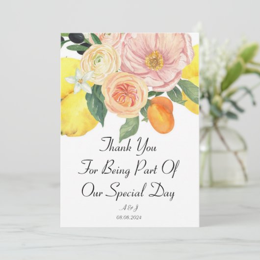 DANKKAART KAART (Staand voorkant)