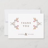 Dankkaart met wilde bloemen bedankkaart (Voorkant)