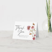 Dankkaart met wilde Boheemse bloem Bedankkaart (Voorkant)