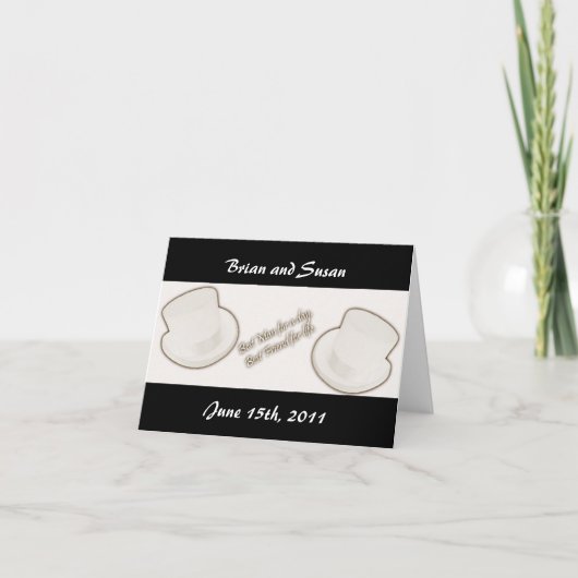 Dankkaart sjabloon voor de getuige (Voorkant)