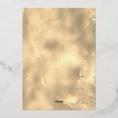 Dankkaart Trouwen Donkerblauw Goud Folie Kaarten (Achterkant)