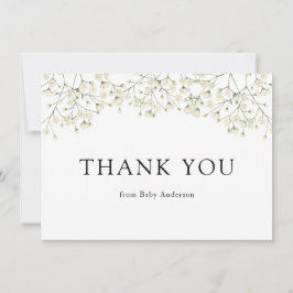 Dankkaart voor baby shower bedankkaart