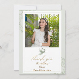 Dankkaart voor Bat Mitzvah Notitiekaartje