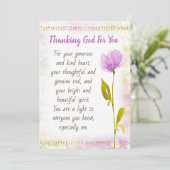 Dankkaart voor Jou Template Kaart (Staand voorkant)