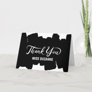 Dankkaart voor Leraar, Medewerker, Nanny enz Aankondiging