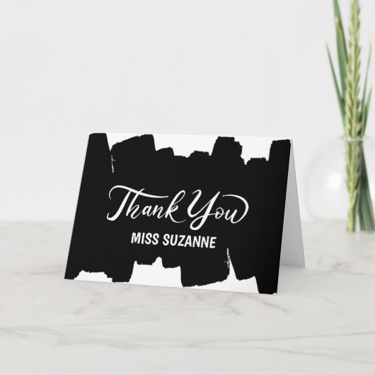 Dankkaart voor Leraar, Medewerker, Nanny enz Aankondiging (Voorkant)