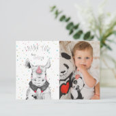 Dankkaart voor Wild Feestbeest Bedankkaart (Staand voorkant)