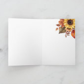 Dankkaart Zonnekraan & Bladeren Kaart (Binnen)