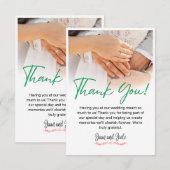 Dankkaartjes Bedankkaart (Voorkant / Achterkant)