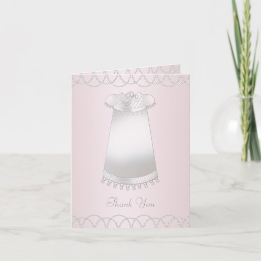 Dankkaartjes voor babydoop bedankkaart (Voorkant)