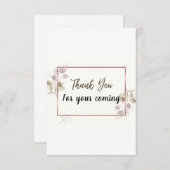 Dankkaartjes waterverf eucalyptus element. bedankkaart (Voorkant / Achterkant)