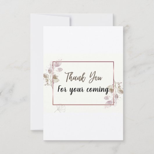 Dankkaartjes waterverf eucalyptus element. bedankkaart (Voorkant)