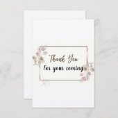 Dankkaartjes waterverf eucalyptus element. bedankkaart (Voorkant / Achterkant)