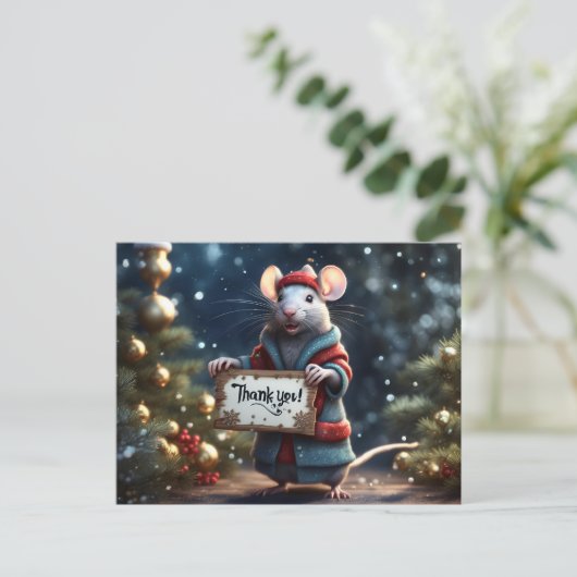 Danksagung der kl. Ratte Briefkaart (Staand voorkant)