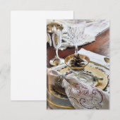 **DANKSEGGINGPARTY OF DINER** UITNODIGING (Voorkant / Achterkant)