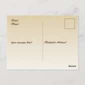 Danksgiving Dinner Keuken Pompoentaart Heet Chocol Briefkaart (Achterkant)