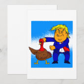 danksgiving donald trump grappige kalkoen kaart (Voorkant / Achterkant)