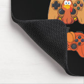 Danksgiving Herfst Gamecontrollers Kalkoen Grappig Muismat (Hoek)