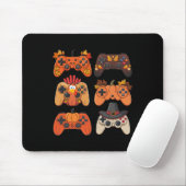 Danksgiving Herfst Gamecontrollers Kalkoen Grappig Muismat (Met muis)
