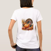 Danksgiving Pompoen Kalkoen T-shirt (Achterkant)