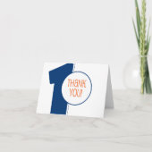 Dankt de 1st de verjaardagspartij van de heup u bedankkaart (Voorkant)