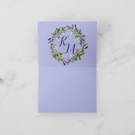 Dankt de BloemenDaling van Wisteria u Bedankkaart (Binnen)