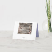 Dankt de BloemenDaling van Wisteria u Bedankkaart (Achterkant)