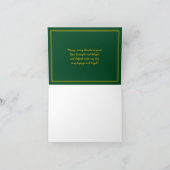 Dankt de Gouden Bar mitswa van Forest Green u Bedankkaart (Binnen)